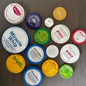 Vintage Jar Lid Collection